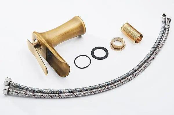 Meadow Pearl - Single Handle Gold Bathroom Faucet