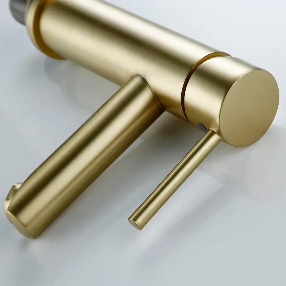 Ashen Ivory - Deck Mounted Bathroom Faucet