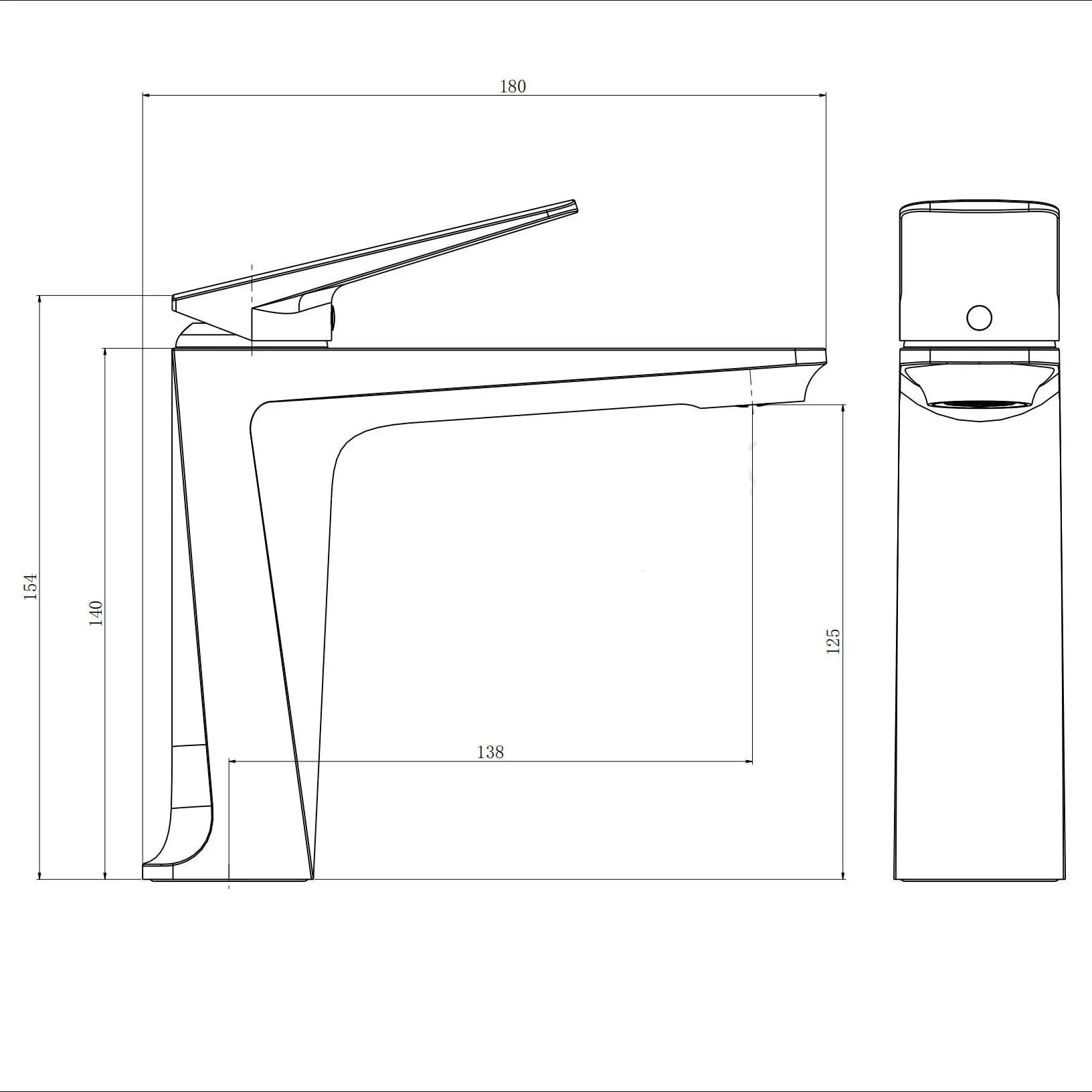 Bright Velvet - Modern Nordic Deck Mounted Faucet