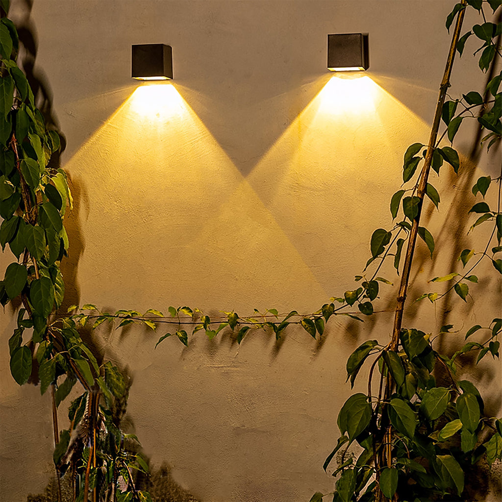 Niko - Multi-Color Solar Cube Wall Lights