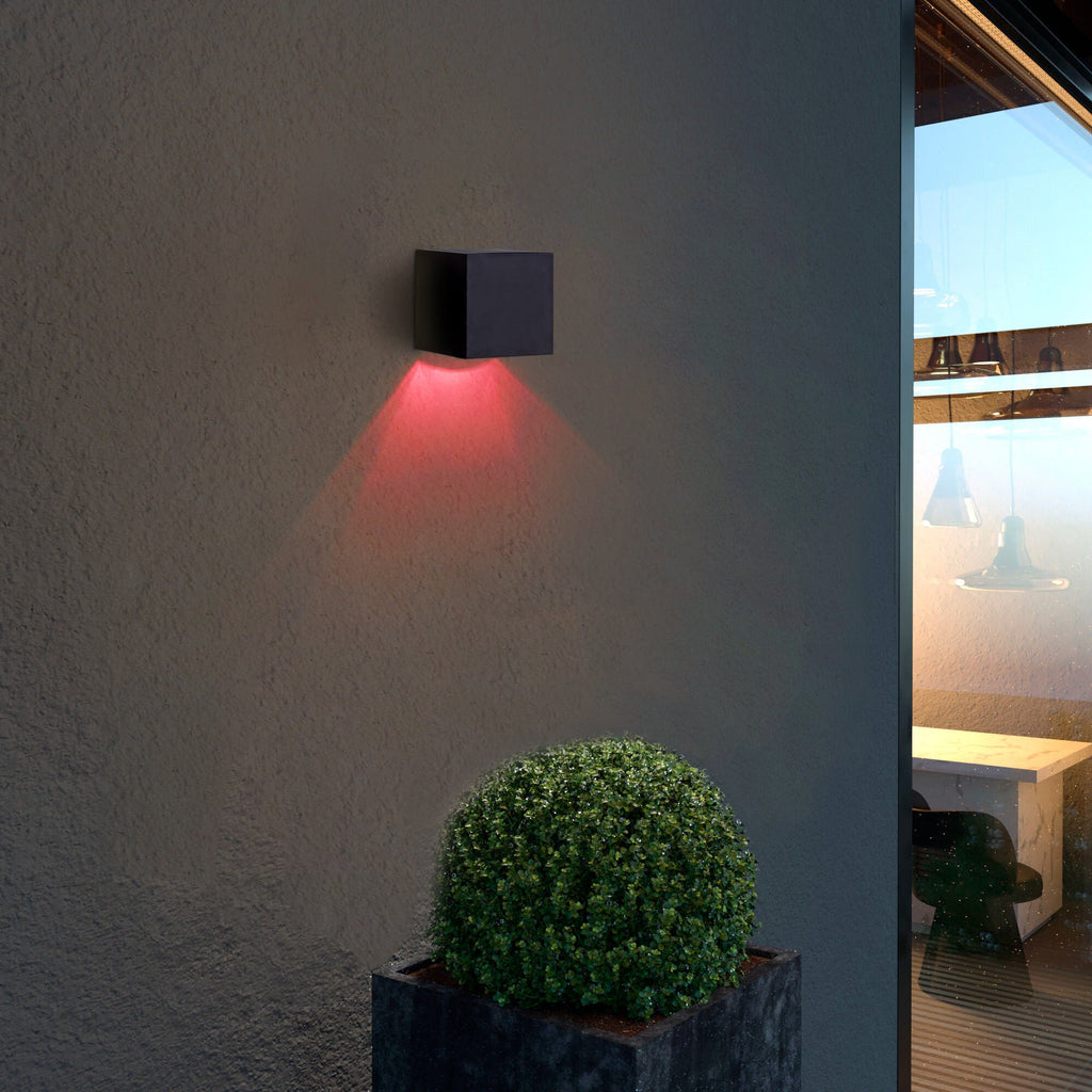 Niko - Multi-Color Solar Cube Wall Lights