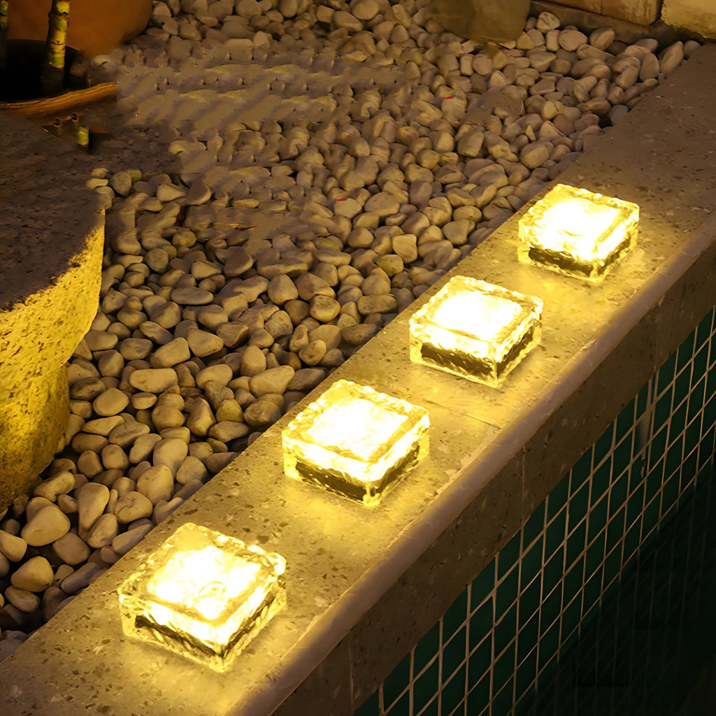 Vesper - Outdoor Solar Ice Brick Light - 6-Pack
