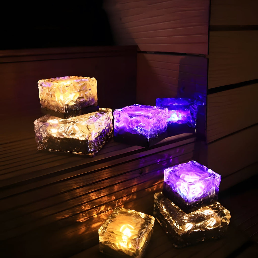 Vesper - Outdoor Solar Ice Brick Light - 6-Pack