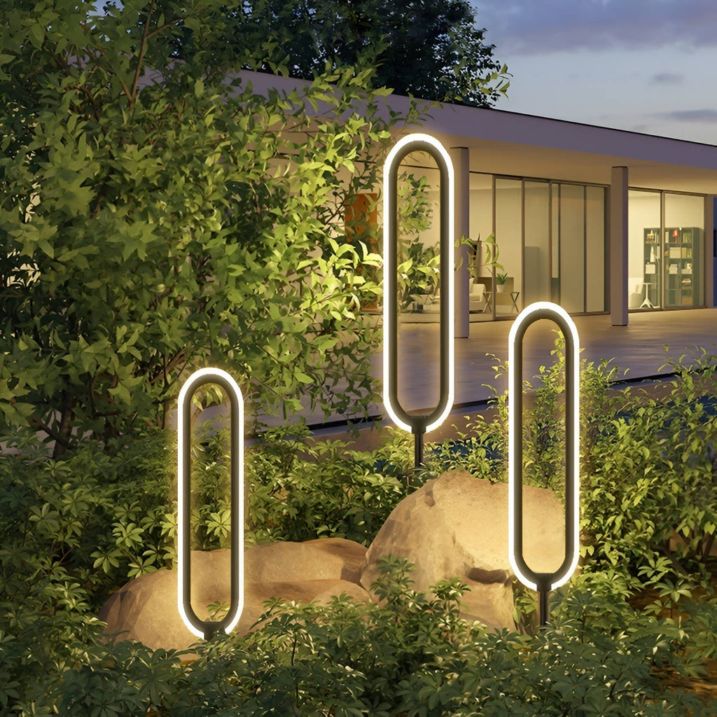 Zara - Outdoor Solar Powered Oval Landscape Pathway Light