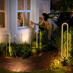 Zara - Outdoor Solar Powered Oval Landscape Pathway Light