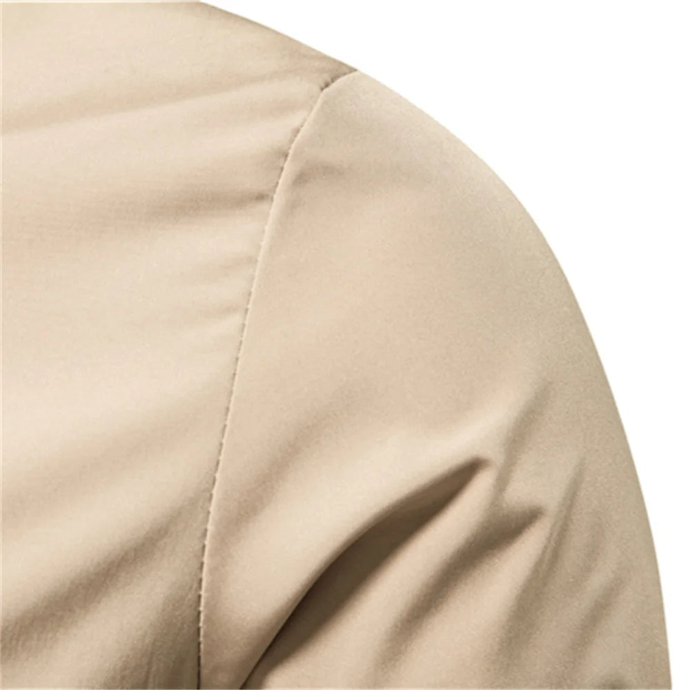 Orson Cotton Blend Bomber Jacket – Ribbed Trim Zip Front Outerwear