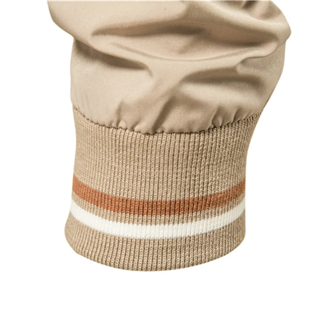 Orson Cotton Blend Bomber Jacket – Ribbed Trim Zip Front Outerwear