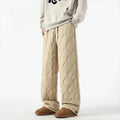 Orson Insulating Fleece Quilted Pants – Loose-Fit Elastic-Waist Winter Trousers