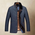 Quentin Quilted Cotton Blend Jacket – Fur Collar Diamond Stitch Outerwear