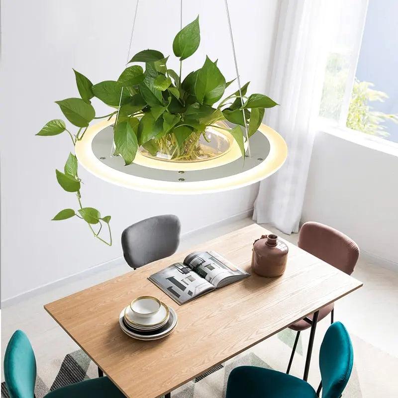Ivory Bloom - Planter Light Table Pendant