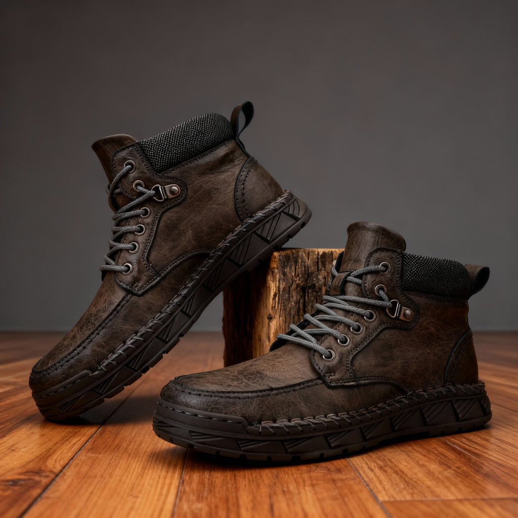 Roderick Leather Storm-Welt Boots – Terrain-Tested Lace-Up Footwear
