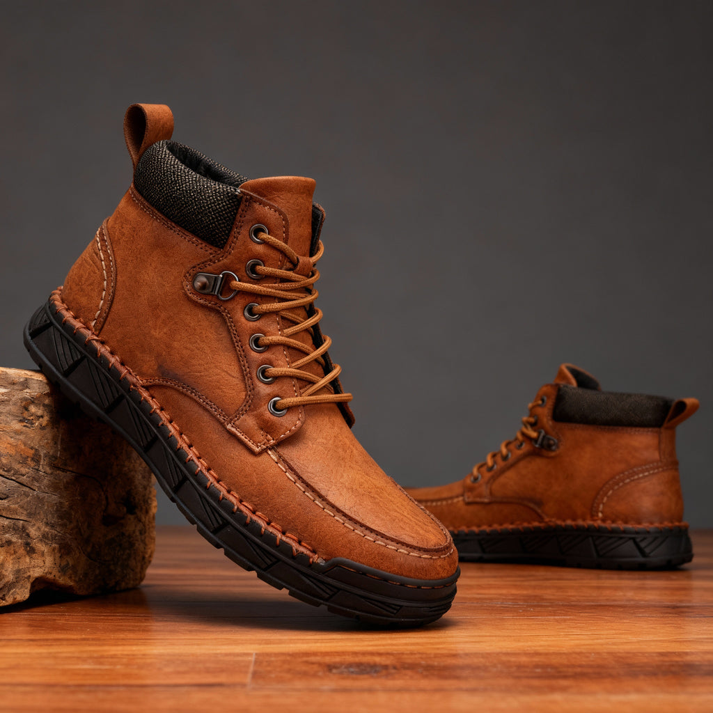 Roderick Leather Storm-Welt Boots – Terrain-Tested Lace-Up Footwear