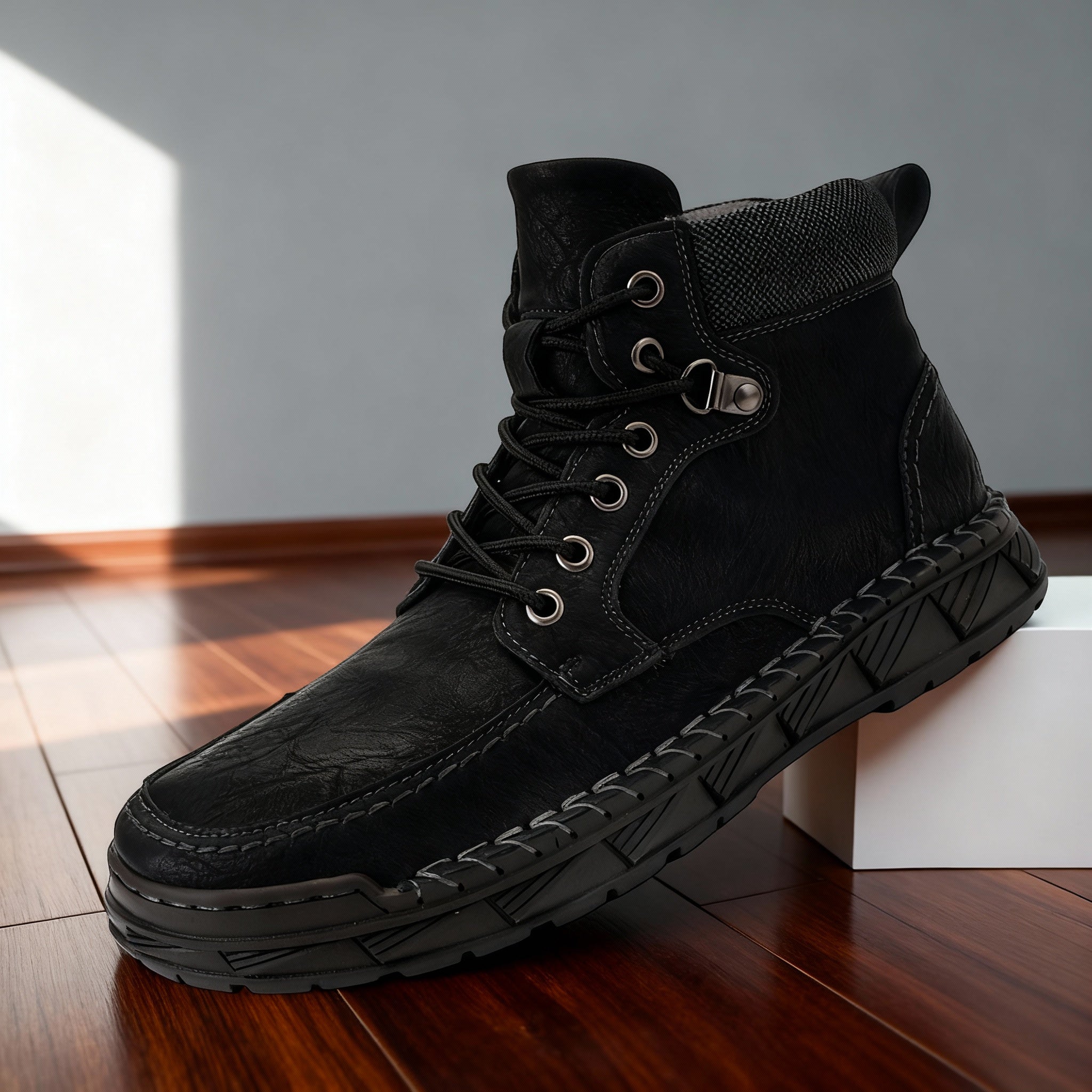 Roderick Leather Storm-Welt Boots – Terrain-Tested Lace-Up Footwear