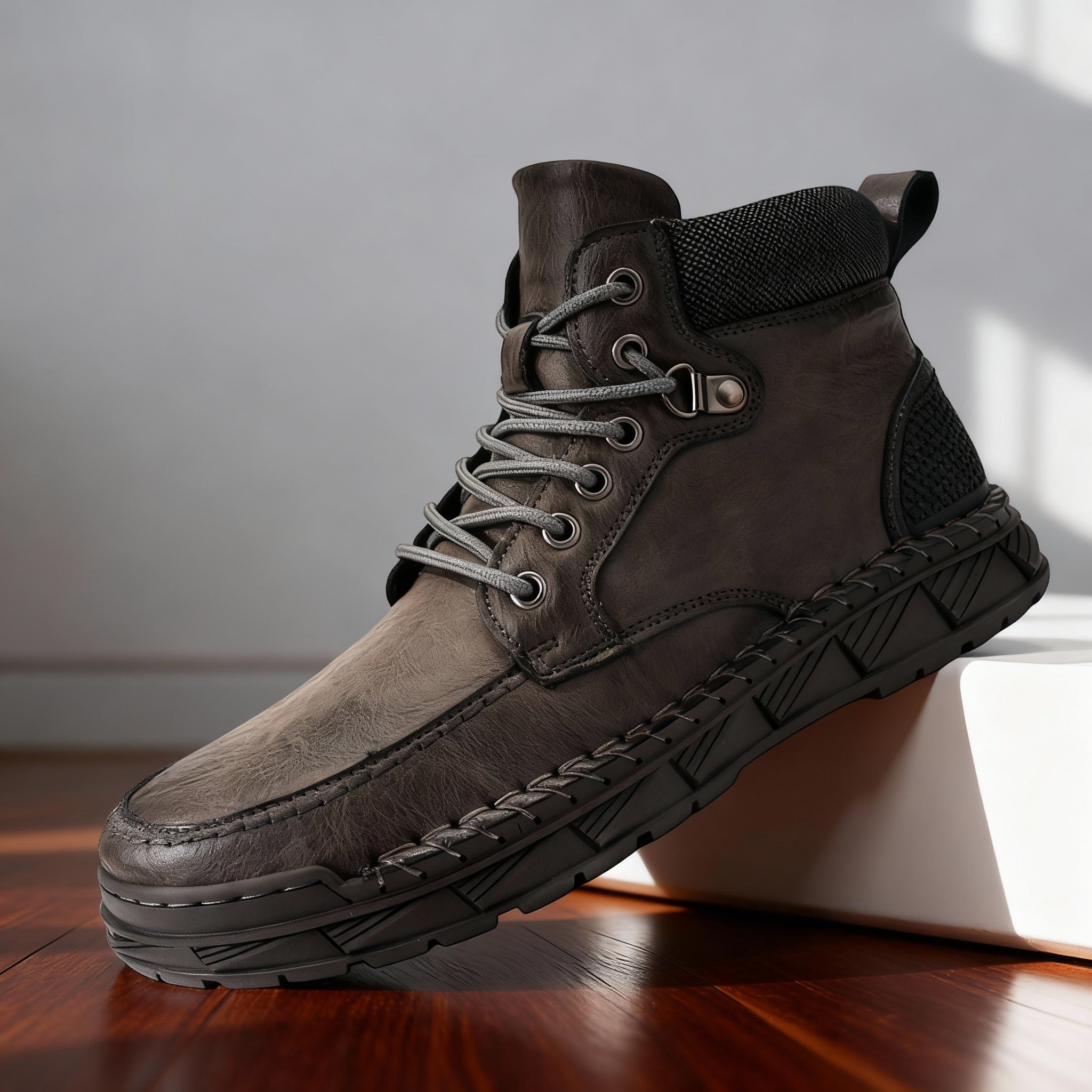 Roderick Leather Storm-Welt Boots – Terrain-Tested Lace-Up Footwear