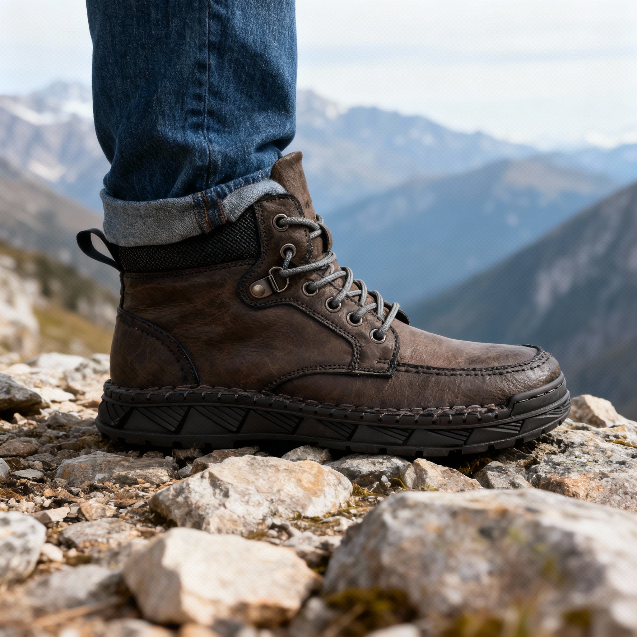 Roderick Leather Storm-Welt Boots – Terrain-Tested Lace-Up Footwear