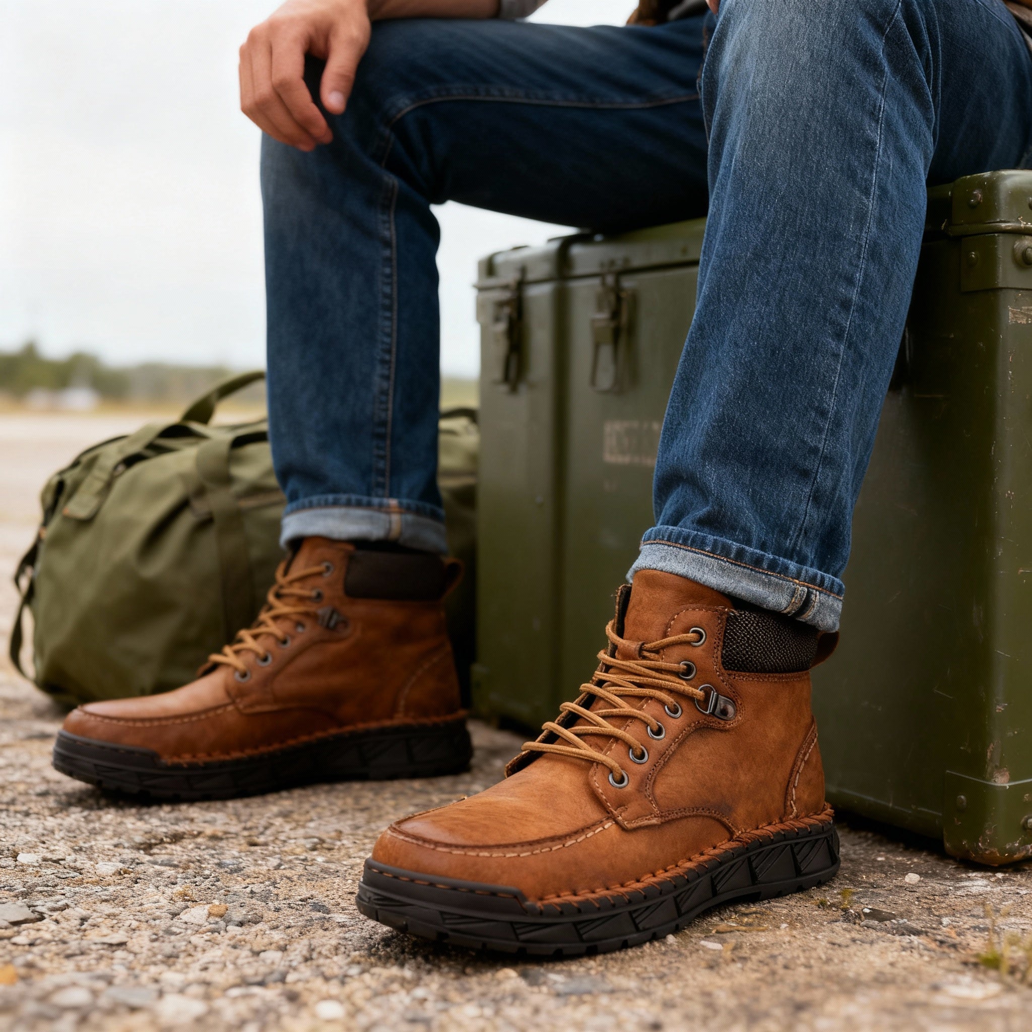 Roderick Leather Storm-Welt Boots – Terrain-Tested Lace-Up Footwear