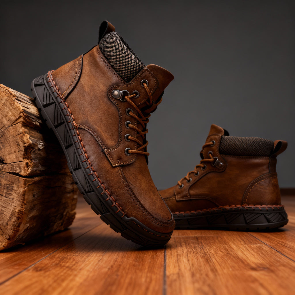 Roderick Leather Storm-Welt Boots – Terrain-Tested Lace-Up Footwear