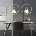 Pine Atlas - Rotating Gold Pendant Light