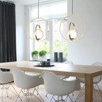 Pine Atlas - Rotating Gold Pendant Light