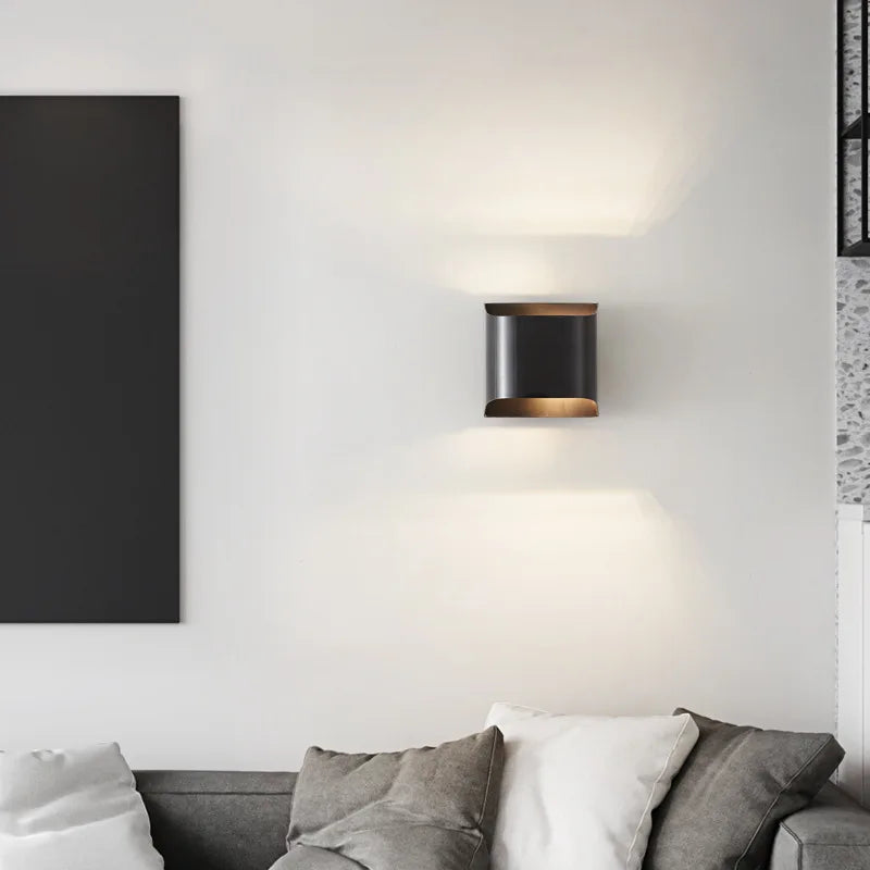 Meadow Hearth - Modern Brass LED Wall Lamp Foyer