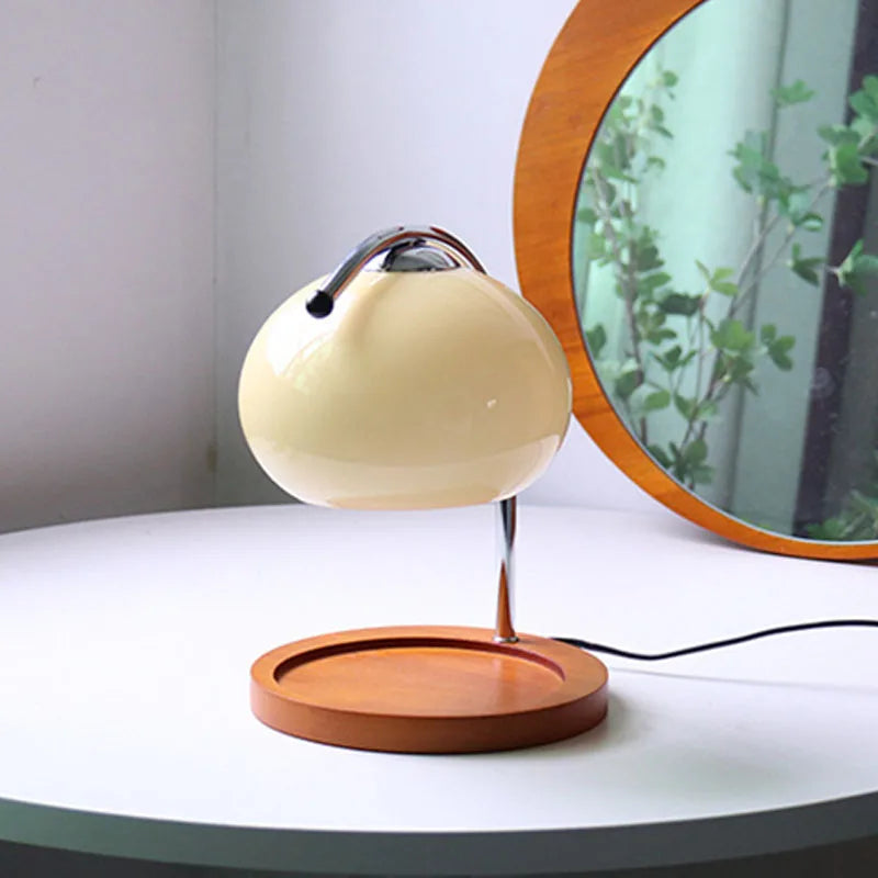 Lunar Stone - Vintage Glass Table Lamp Candle Warmer Lamp Bauhaus Furniture
