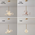 Summer Ivory Hearth LED Chandelier Glass Pendant Lights
