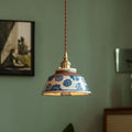 Birch Echo – Hand-Painted Ceramic Pendant Light