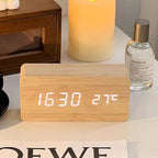 Felix - AuraBlock Wooden Digital Alarm Clock