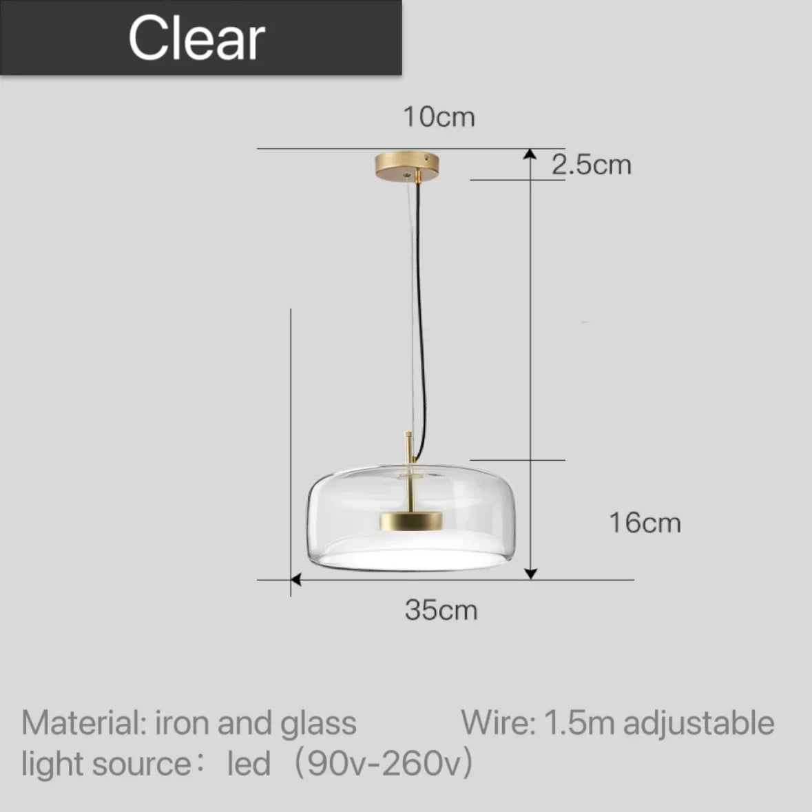 Maple Stone - Modern Nordic Glass Pendant Light