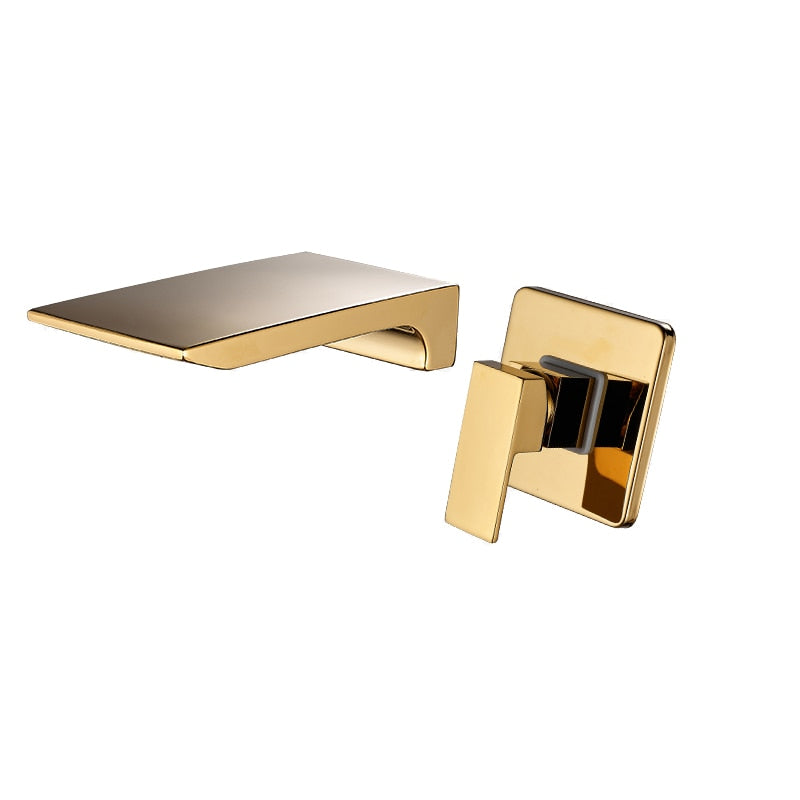 Drift Fjord - Modern Wall Mount Waterfall Bathroom Faucet