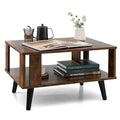 Prairie Cliff Canyon - Wood Coffee Table with Storage Square Coffee Table with Storage