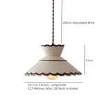 Birch Echo – Hand-Painted Ceramic Pendant Light