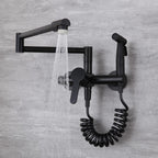 Silent Orchard - Wall Mounted Nordic Pot Filler Faucet Kitchen Faucet with Sprayer