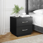 Linen Atlas - Black Nightstand Black Furniture Nightstand Small Bedside Table