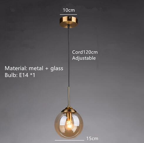 Storm Cypress - Glass bubble chandelier Kitchen Island light
