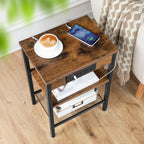 Birch Thicket - Nightstand with Charging Station Small Nightstand