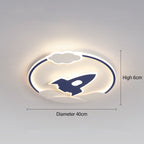 Cedar Ridge - Space Flush Mount Light Childrens Lighting