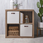 Silent Velvet - Cube Drawer Organizer Cubicle Storage Wood Shelves