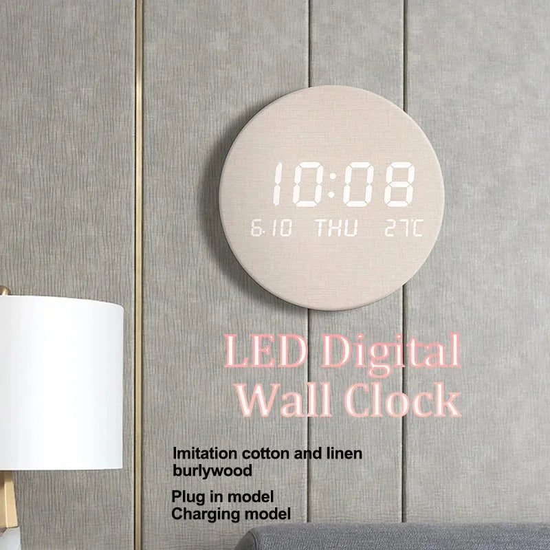Jules - AuraSphere LED Digital Wall Clock