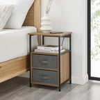 Dawn Corner - Modern 3 Drawer Nightstand with Charging Station