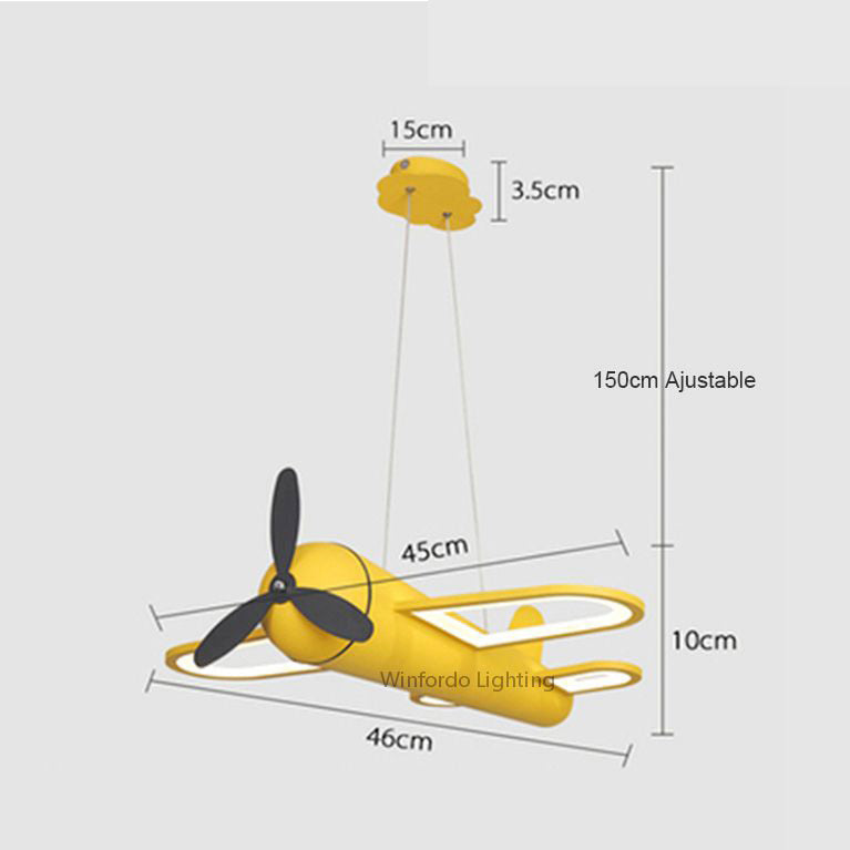 Drift Summit - Plane Hanging Pendant Light Childrens Lighting