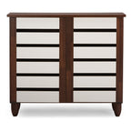 Nordic Fern Brook - Nordic Shoe Storage Cabinet Wooden Shoe Cabinet Entryway