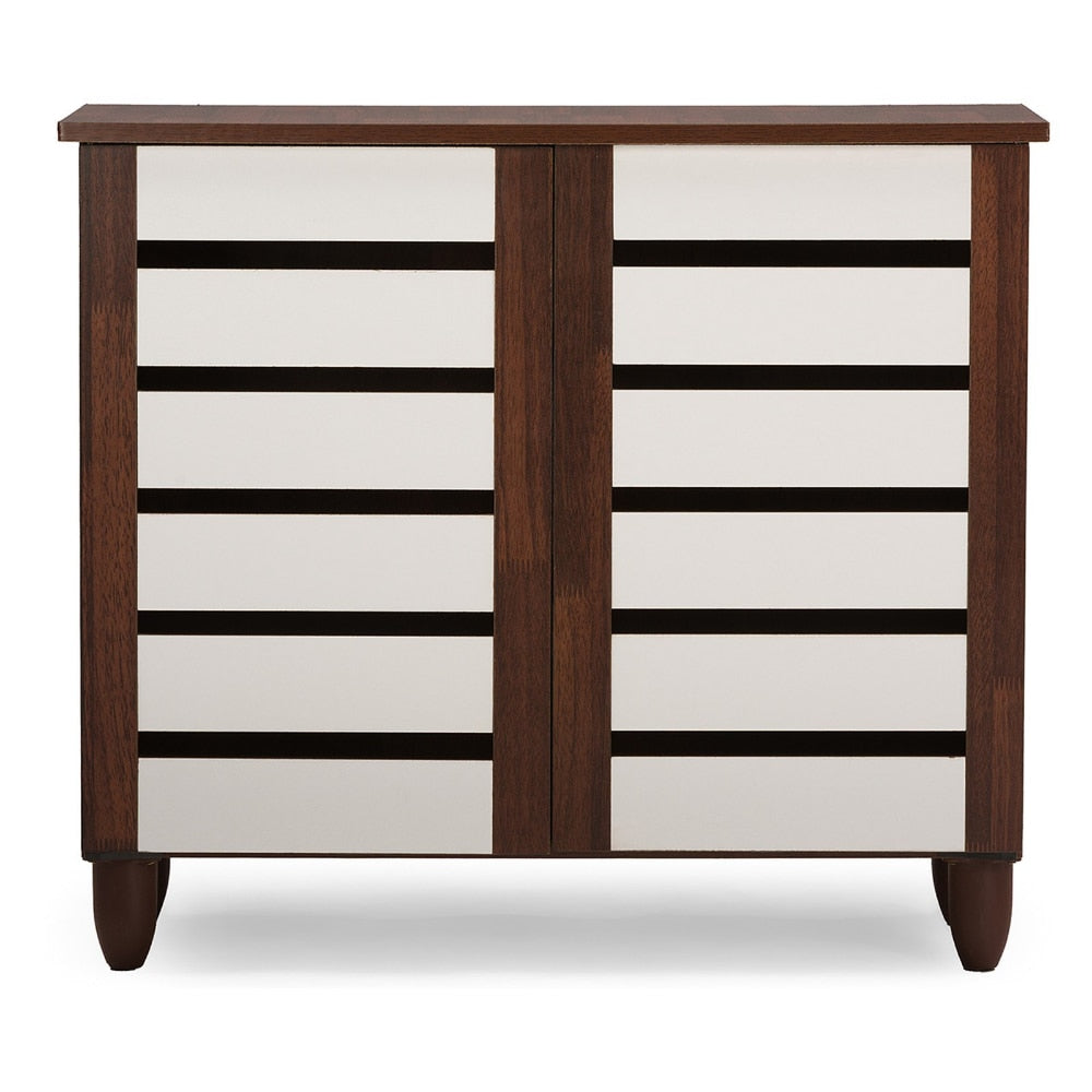 Nordic Fern Brook - Nordic Shoe Storage Cabinet Wooden Shoe Cabinet Entryway