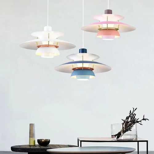 Amber Haven - Colorful Hanging Lamp Bauhaus Furniture