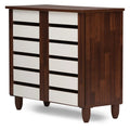 Nordic Fern Brook - Nordic Shoe Storage Cabinet Wooden Shoe Cabinet Entryway