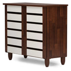 Nordic Fern Brook - Nordic Shoe Storage Cabinet Wooden Shoe Cabinet Entryway
