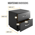 Linen Atlas - Black Nightstand Black Furniture Nightstand Small Bedside Table