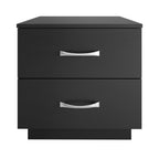 Linen Atlas - Black Nightstand Black Furniture Nightstand Small Bedside Table
