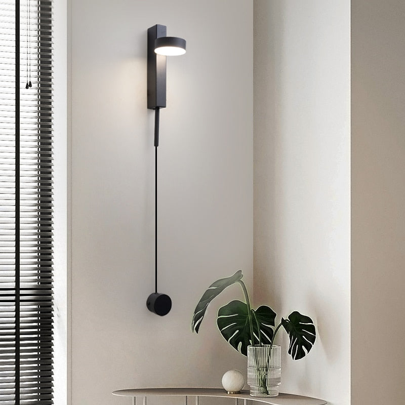 Harbor Spruce - Gold Wall Lamp with Dimmer Switch