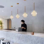 Summer Ivory Hearth LED Chandelier Glass Pendant Lights
